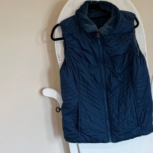 Reversible North Face Women's Navy Quilted Vest